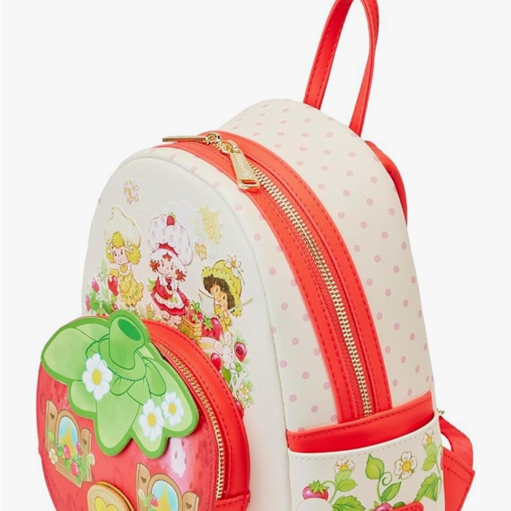 NWT! Loungefly Strawberry Shortcake Strawberry House
Scented Mini Backpack - Picture 3 of 14